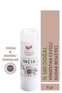 Incia Doğal Hindistan Cevizli Yetişkin Dudak Nemlendirici Balm 6 gr