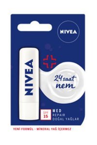 Nivea Med Repair Aromasız Yetişkin Dudak Nemlendirici Krem 4.8 gr