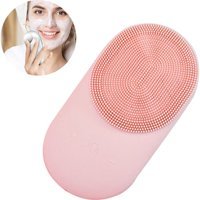 Zonne Tüm Ciltler İçin 1 Başlıklı Fırçalı Silikon Şarjlı Titreşimli Yüz Temizleme Cihazı Pembe