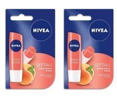 Nivea Şeftalili Yetişkin Dudak Nemlendirici Krem 2x4.8 gr
