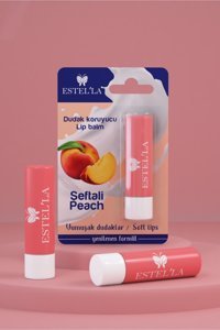 Estella Şeftalili Yetişkin Dudak Nemlendirici Balm