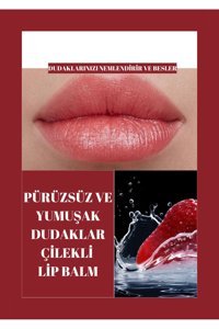 LastingBeauty Doğal Çilekli Yetişkin Dudak Nemlendirici Balm