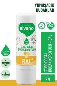 Siveno Doğal Ballı Çocuk-Yetişkin Dudak Nemlendirici Balm 6 gr