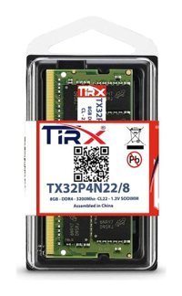 Tirx TX32P4N22/8 8 GB DDR4 1x8 3200 MHz Ram