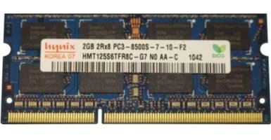 Sk Hynix HMT125S6TFR8C-G7 2 GB DDR3 1x2 1066 MHz Ram