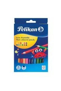 Pelikan 724039 12'li Üçgen Kuru Boya Seti