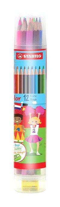 Stabilo Easy Colors Yaprak Yeşili Tekli Kuru Boya Kalemi