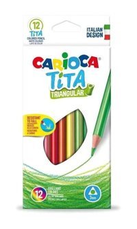Carioca 42791 12'li Jumbo Üçgen Kuru Boya Seti
