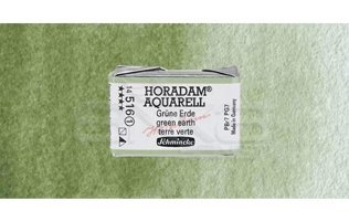 Schmincke Horadam Aquarell 537 Transparent Green Gold Seri 3 Tekli Kuru Boya Kalemi