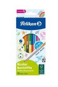Pelikan Silverino 700627 12'li Jumbo Üçgen Kuru Boya Seti