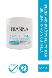 Bianna Kolajen Sülfatsız Canlandırıcı Düz Saçlar İçin Saç Kremi 500 ml