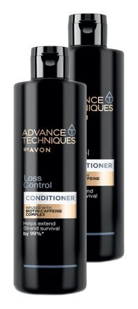 Avon Advance Techniques Biotin-Kafein Dökülme Karşıtı Tuzsuz Tüm Saçlar İçin Saç Kremi 2x250 ml