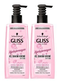 Schwarzkopf Gliss Jel Parlaklık Veren Düz Saçlar İçin Saç Kremi 2x200 ml