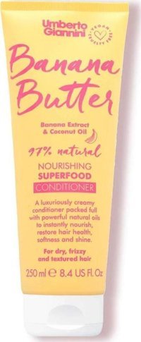 Umberto Giannini Banana Butter Muz Besleyici Tüm Saçlar İçin Saç Kremi Durulanmayan Saç Kremi 250 ml