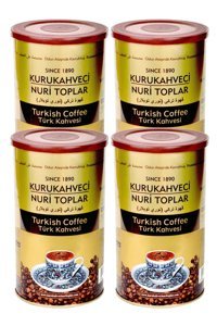 Kurukahveci Nuri Toplar Sade Orta Kavrulmuş Türk Kahvesi 4x250 gr