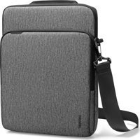 Tomtoc DefenderAce A03F2G3 Kırçıllı İki Gözlü 16 inç Su Geçirmez Askılı Laptop Çantası Gri