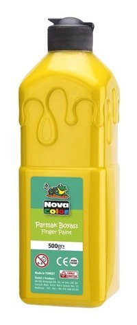 Nova Color Yıkanabilir 500 gr Sarı Parmak Boyası