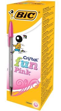 Bic Plastik 1.6 mm Pembe 20'li Tükenmez Kalem