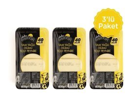 Gündoğdu Dilimli Tost İnek Peyniri 3x600 gr