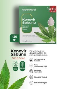 Green Label Organik Kenevir Sabun 120 gr