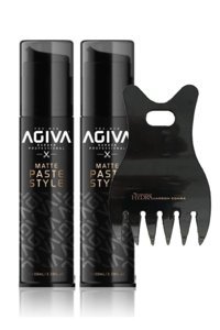 Agiva Matte Paste Style Mat Köpük Orta 2x100 ml Wax
