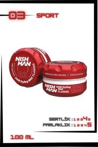 Nishman No:03 Parlak Krem Sert 100 ml Wax