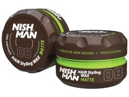 Nishman No:08 Doğal-Mat Krem Sert Killi Organik 100 ml Wax