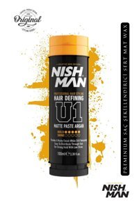 Nishman U1 Mat Krem Sert Organik 100 ml Wax