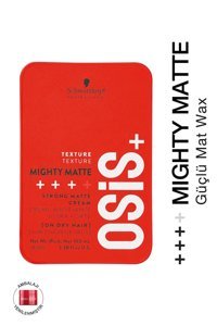 Schwarzkopf Osis+ Mighty Matte Mat Krem Sert Organik 85 ml Wax