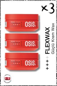Schwarzkopf Osis+ Flex Krem Sert Vegan 3x85 ml Wax