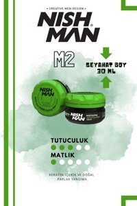 Nishman M2 Doğal-Parlak Krem Orta Killi Vegan 30 ml Wax