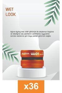 Agiva No:01 Parlak Krem Hafif Organik Vegan 36x155 ml Wax