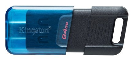 Kingston DataTraveler 80 M USB 3.2 Gen 1 Type C 64 GB Flash Bellek Siyah