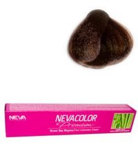 Nevacolor 7.37 Koyu Kumral Altın Kahve Krem Saç Boyası 4x50 ml
