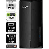 Acer Aspire TC1760 DTBHUEM005P414 Harici GeForce GT 1030 Intel Core i5 12400 16 GB Ram 2 TB SSD Tower Windows 11 Pro Masaüstü Bilgisayar + PER4 BELLEK