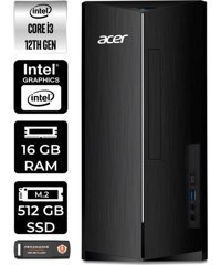 Acer Aspire TC1760 DTBHUEM004P412 Dahili Intel UHD Graphics Intel Core i3 12100 16 GB Ram 512 GB SSD Tower Windows 11 Pro Masaüstü Bilgisayar + PER4 BELLEK