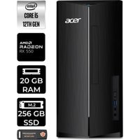 Acer Aspire TC1760 DTBHUEM005P366 Harici Radeon RX 550 Intel Core i5 12400 20 GB Ram 256 GB SSD Tower Windows 11 Home Masaüstü Bilgisayar + PER4 BELLEK