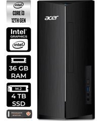Acer Aspire TC1760 DTBHUEM004P435 Dahili Intel UHD Graphics Intel Core i3 12100 36 GB Ram 4 TB SSD Tower Windows 11 Pro Masaüstü Bilgisayar + PER4 BELLEK