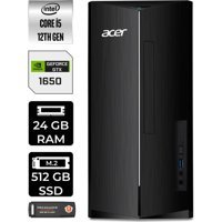 Acer Aspire TC1760 DTBHUEM005P422 Harici GeForce GTX 1650 Intel Core i5 12400 24 GB Ram 512 GB SSD Tower Windows 11 Pro Masaüstü Bilgisayar + PER4 BELLEK