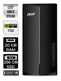 Acer Aspire DT.BHUEM.004 Harici GeForce GT 730 4 GB Intel Core i3 12100 20 GB Ram 256 GB SSD Tower Windows 11 Home Masaüstü Bilgisayar + PER4 BELLEK