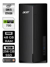 Acer Aspire DT.BHUEM.005 Harici GeForce GT 730 4 GB Intel Core i5 12400 48 GB Ram 256 GB SSD Tower Windows 11 Home Masaüstü Bilgisayar + PER4 BELLEK