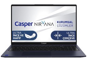 Casper Nirvana X700.1235-EF00R-M-F Dahili Intel Iris Xe Graphics Eligible Intel Core i5 1235U 64 GB Ram 1 TB SSD Tower Windows 11 Pro Masaüstü Bilgisayar