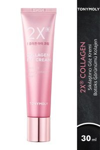 Tonymoly 2X Collagen Arttırıcı Tüm Ciltler için Evet Göz Altı Krem Tüp 2x30 ml