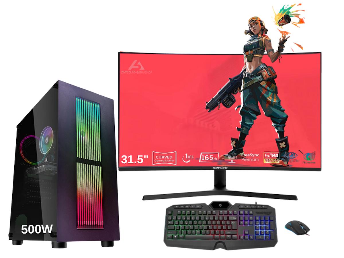 Avantron GMX9995 Harici Radeon RX 580 Intel Core i5 M2 32 GB Ram 1 TB SSD Tower FreeDos 31.5 inç Monitörlü Masaüstü Bilgisayar