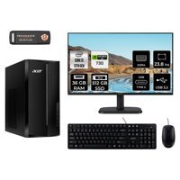 Acer Aspire TC1760 DT.BHUEM.004 Harici GeForce GT 730 4 GB Intel Core i3 12100 36 GB Ram 512 GB SSD Tower FreeDos 23.8 inç Monitörlü Masaüstü Bilgisayar