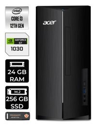 Acer Aspire DT.BHUEM.004 Harici GeForce GT 1030 Intel Core i3 12100 24 GB Ram 256 GB SSD Tower FreeDos Masaüstü Bilgisayar + PER4 BELLEK