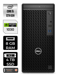 Dell OptiPlex N010O3000MTAC Harici GeForce GT 1030 Intel Core i5 12500 8 GB Ram 4 TB SSD Tower Windows 11 Pro Masaüstü Bilgisayar + PER4 BELLEK