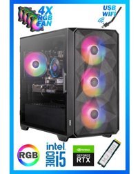 Biggamex DİAMOND SX58 Harici GeForce RTX 4060 Intel Core i5 12400F 32 GB Ram 1 TB SSD Tower FreeDos Masaüstü Bilgisayar