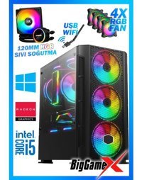 Biggamex HERO X47 Harici Radeon RX 560 Intel Core i5 12400F 16 GB Ram 1 TB SSD Tower FreeDos Masaüstü Bilgisayar
