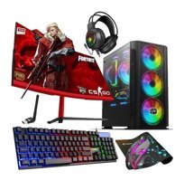 Biggamex BGX10 Harici Radeon RX 550 Intel Core i5 10400F 32 GB Ram 512 GB SSD Tower FreeDos 24 inç Monitörlü Masaüstü Bilgisayar